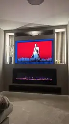 Bespoke Fitted Living Room Media Wall 4 Small
