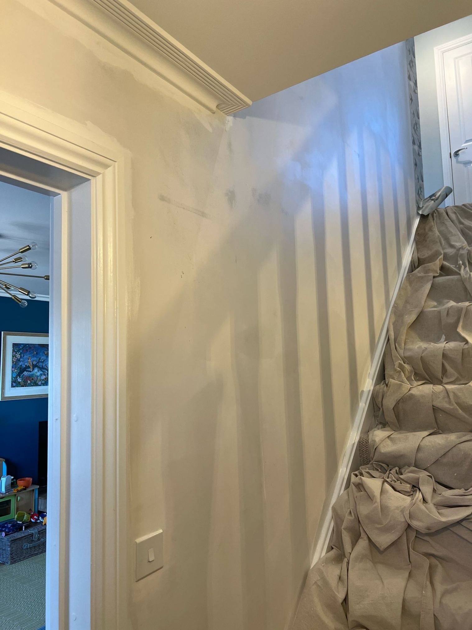 Wallpaper Hanging To Hallway In Tackley 09 Xlarge