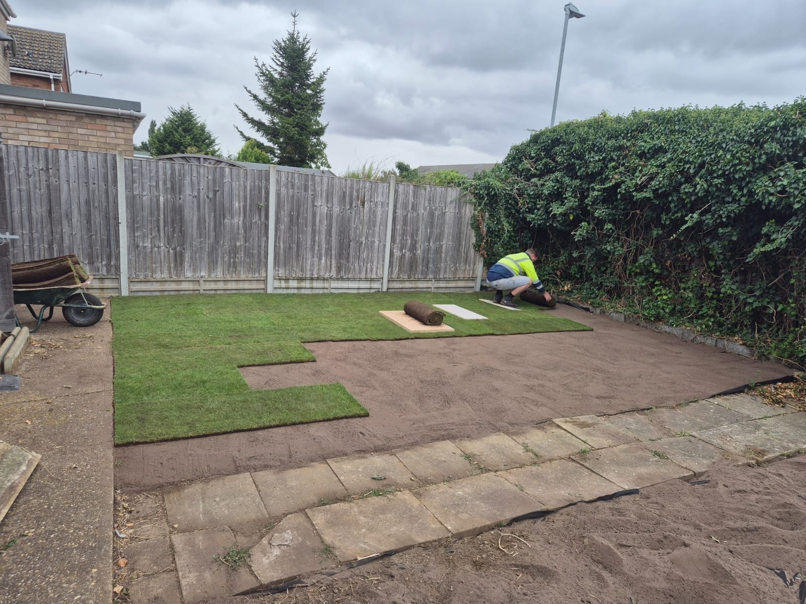 New Lawn Installation Project Completed In Sleaford 05 Xlarge